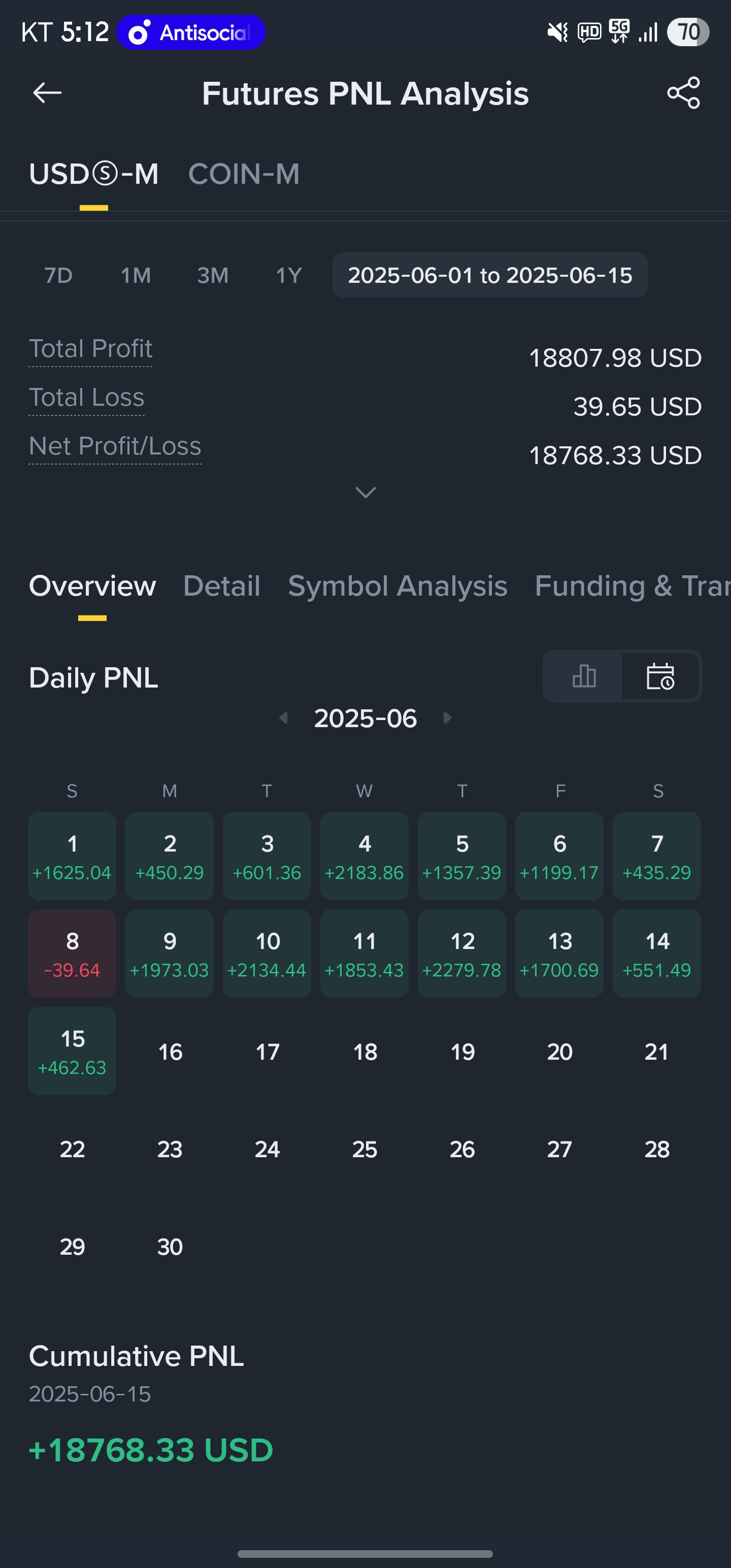 선물매매 6월 중간정산